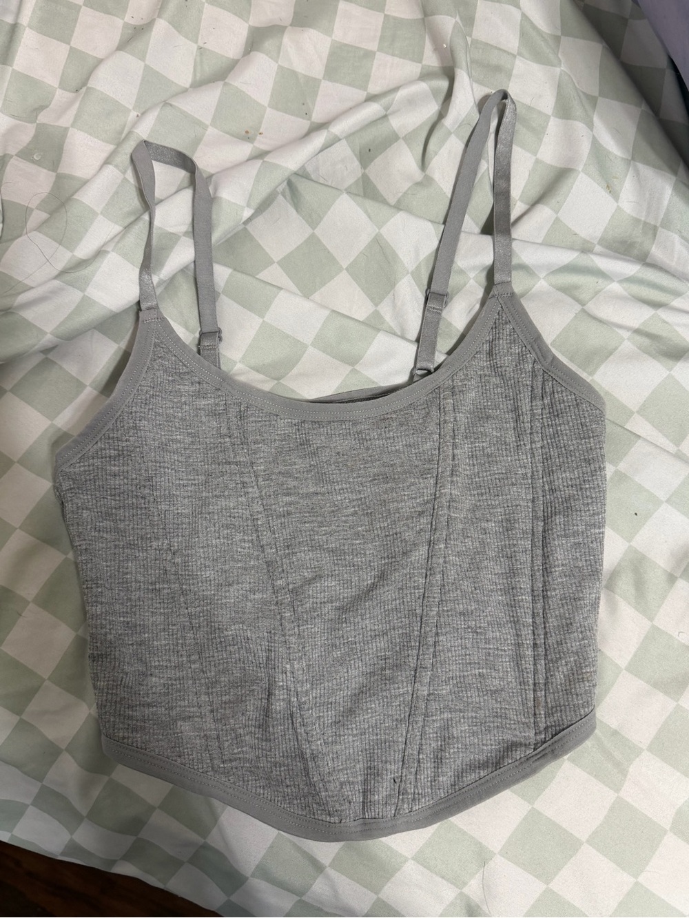 YouMita grey corset/ lingerie top, size M